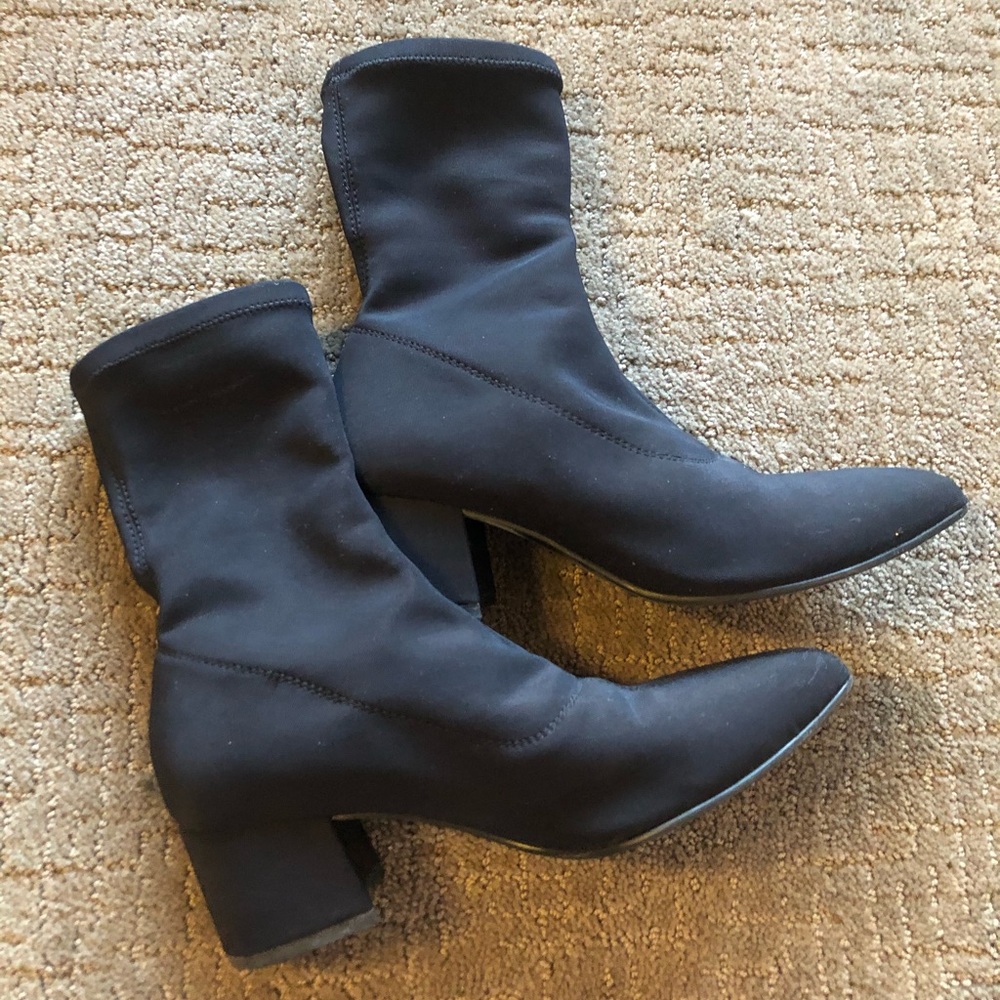 Vagabond Black Sock Ankle Boots 36